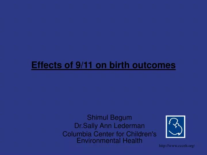 effects of 9 11 on birth outcomes