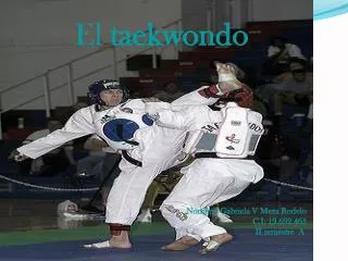 El  taekwondo