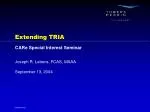 Extending TRIA - slide 1