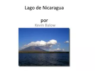 Lago de Nicaragua por