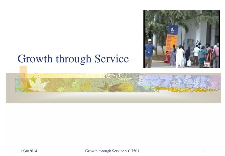 growth through service