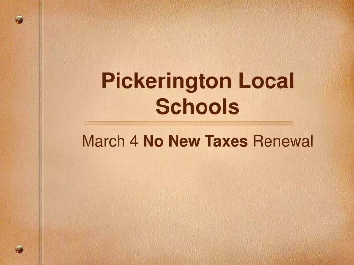 pickerington local schools