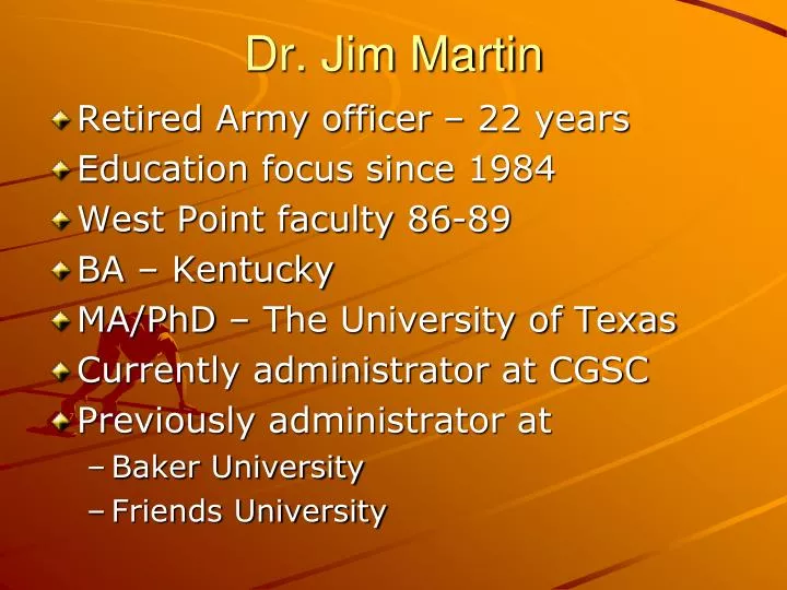 dr jim martin