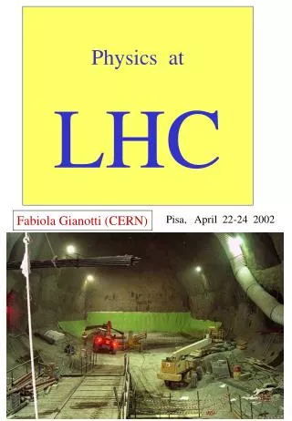 Physics at LHC