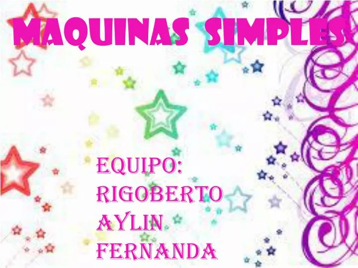 maquinas simples