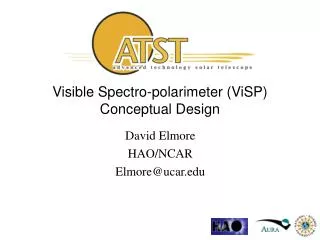 Visible Spectro-polarimeter (ViSP) Conceptual Design
