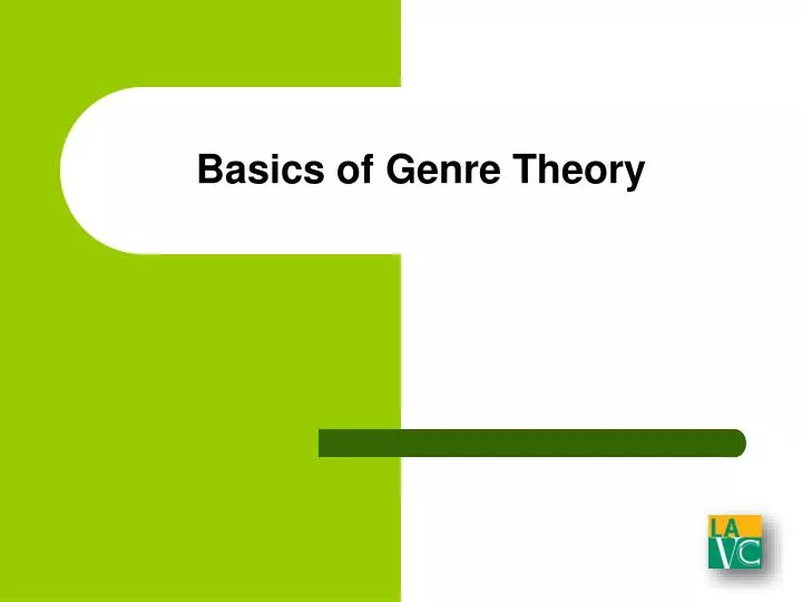 basics of genre theory
