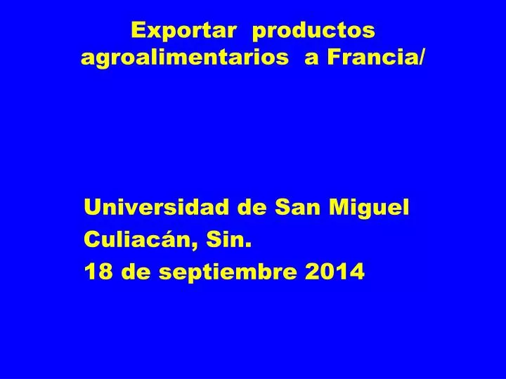exportar productos agroalimentarios a francia