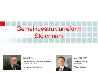 Gemeindestrukturreform Steiermark