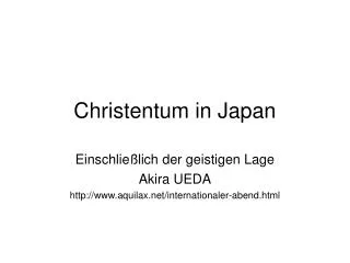 Christentum in Japan