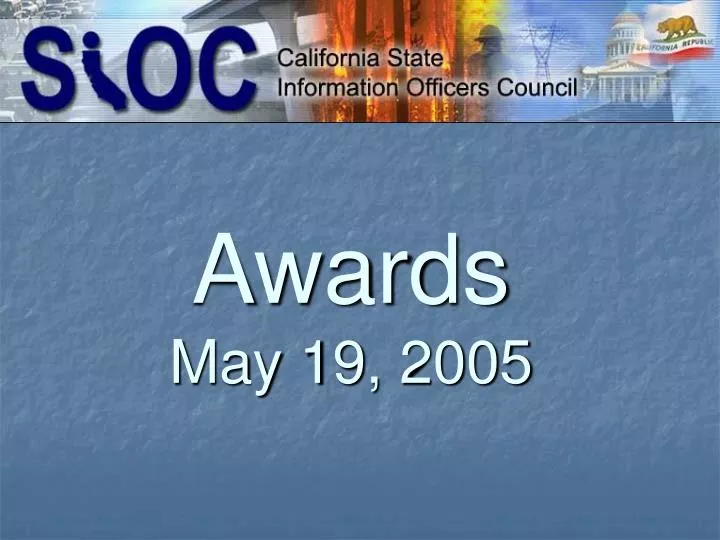 awards may 19 2005