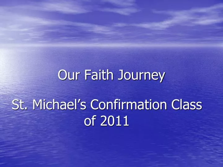 our faith journey
