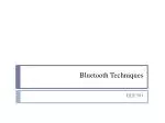Overview of Bluetooth Technology: Protocols and Applications - slide 1