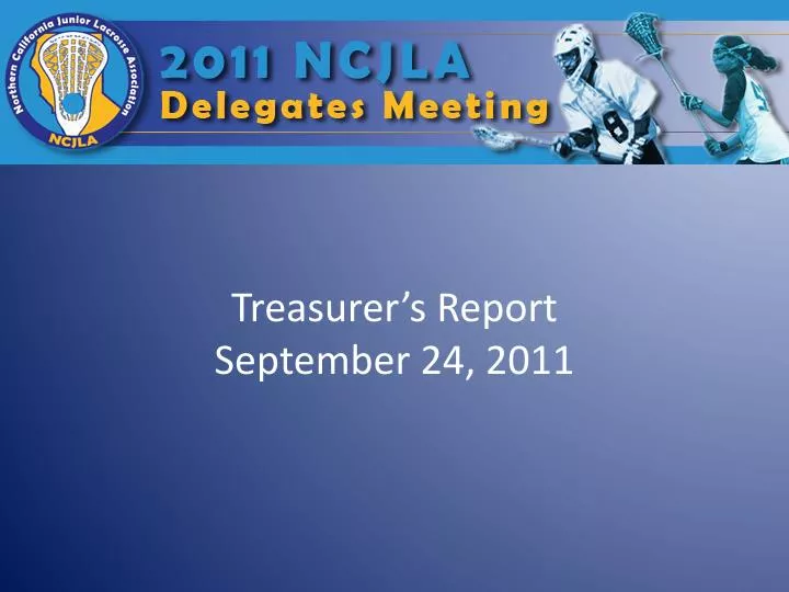 treasurer s report september 24 2011