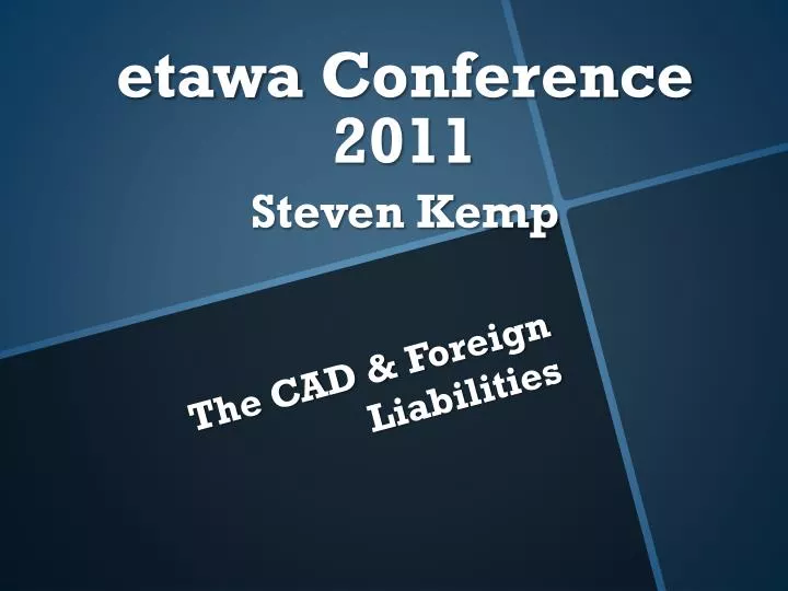 etawa conference 2011 steven kemp