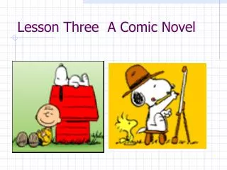 Lesson Three A Comic Novel