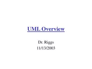 UML Overview