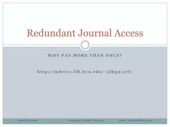 redundant journal access