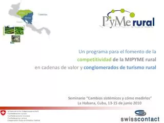 Un programa para el fomento de la competitividad de la MIPYME rural