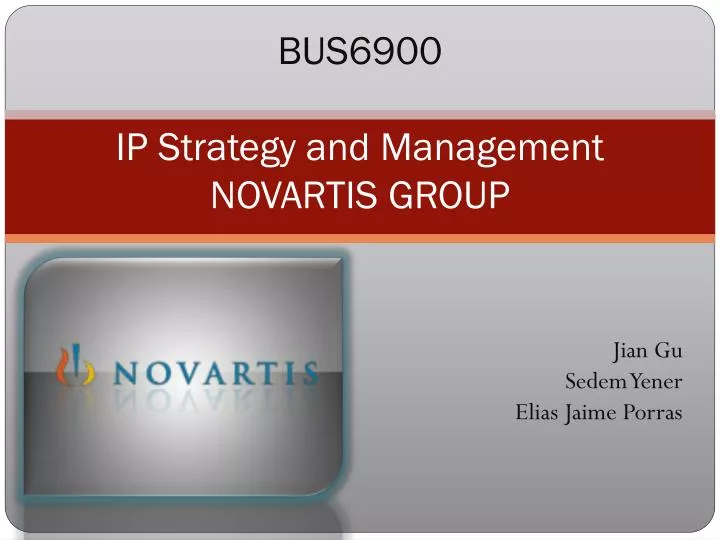 bus6900 ip strategy and management novartis group