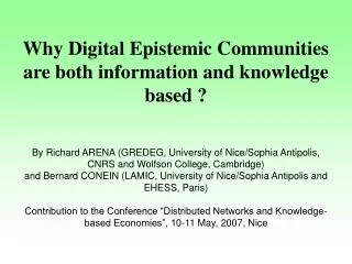 1. Digital communities: empirical variety and analytical typology