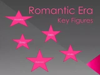 Romantic Era Key Figures