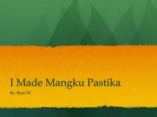 I Made Mangku Pastika