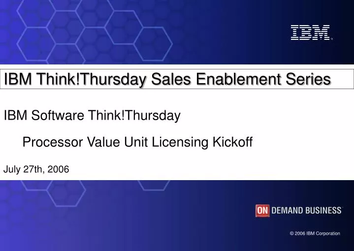 ibm think thursday sales enablement series