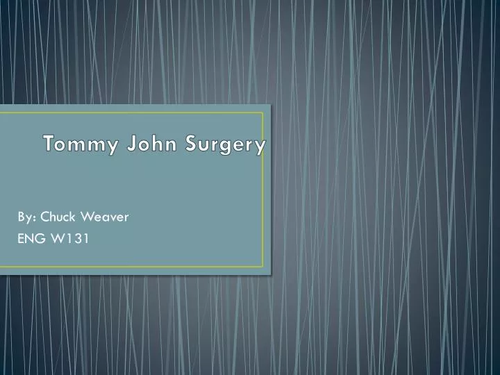tommy john surgery