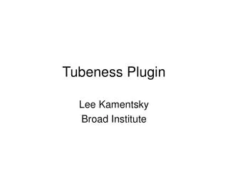 Tubeness Plugin