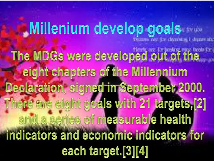 millenium develop goals