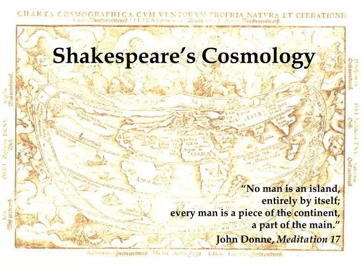shakespeare s cosmology