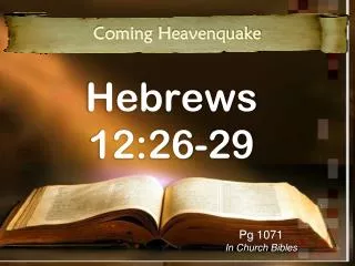 Hebrews 12:26-29