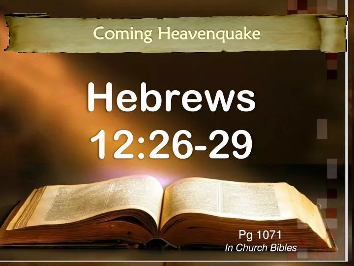 hebrews 12 26 29