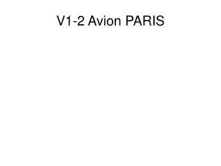 V1-2 Avion PARIS