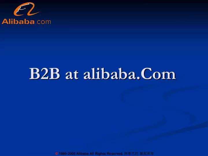 b2b at alibaba com