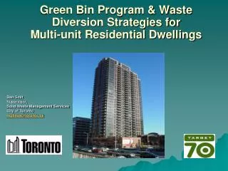 Green Bin Program &amp; Waste Diversion Strategies for Multi-unit Residential Dwellings