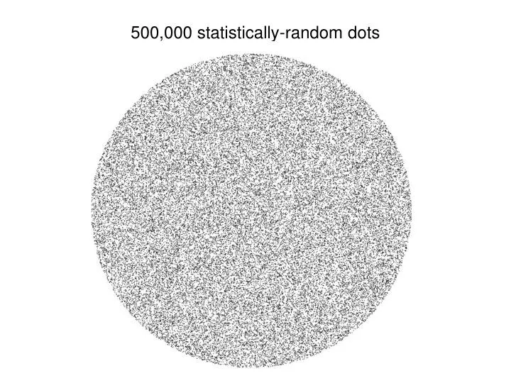 500 000 statistically random dots