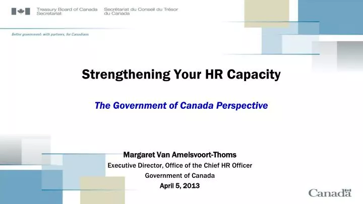 strengthening your hr capacity the government of canada perspective