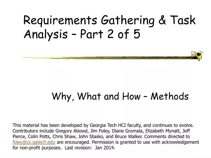 requirements gathering task analysis part 2 of 5