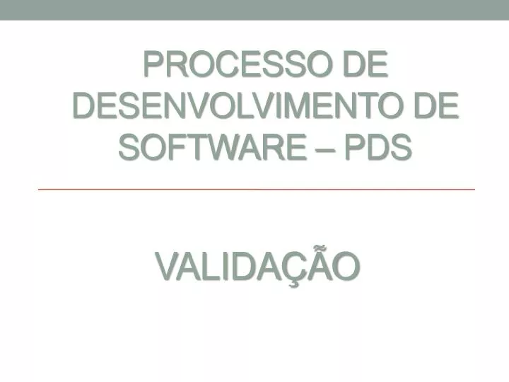 processo de desenvolvimento de software pds
