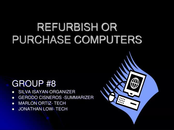 refurbish or purchase computers