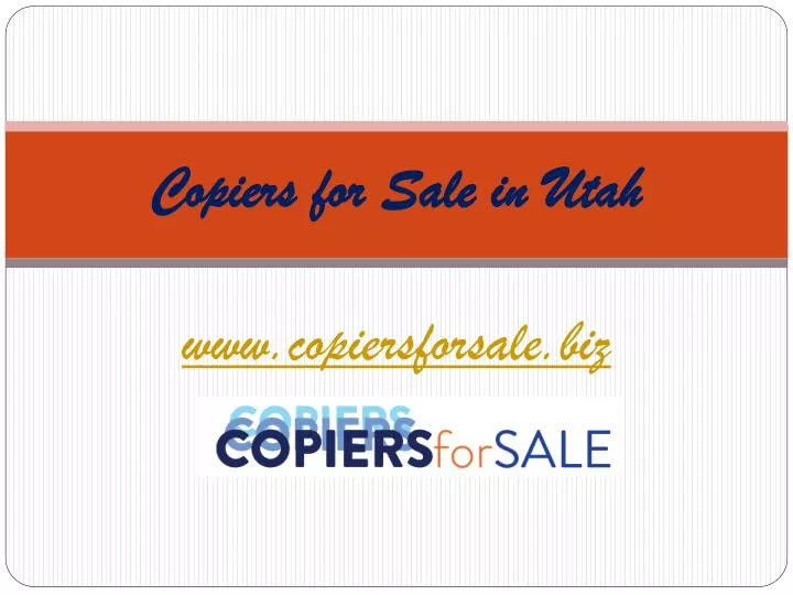 copiers for sale in utah
