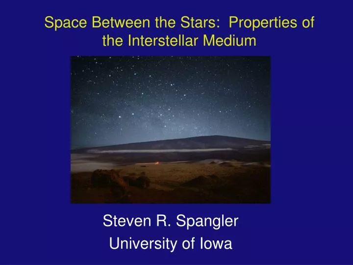 space between the stars properties of the interstellar medium