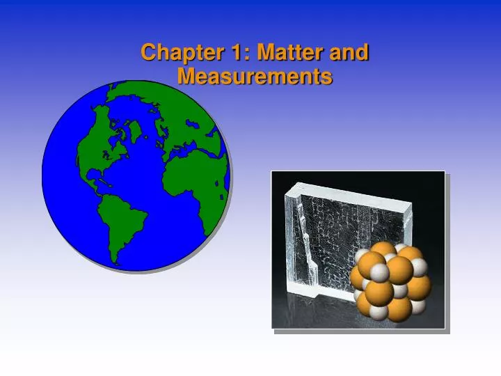 chapter 1 matter and measurements
