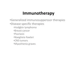 Immunotherapy