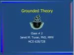 Grounded Theory - slide 1