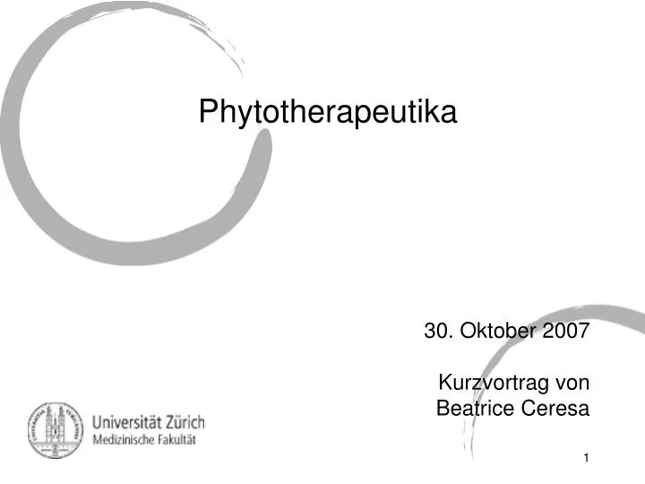 phytotherapeutika