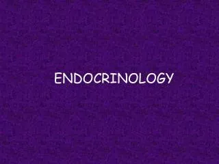 ENDOCRINOLOGY