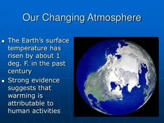 Our Changing Atmosphere